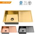 304 NANO Color Sink with Gold Drainboard