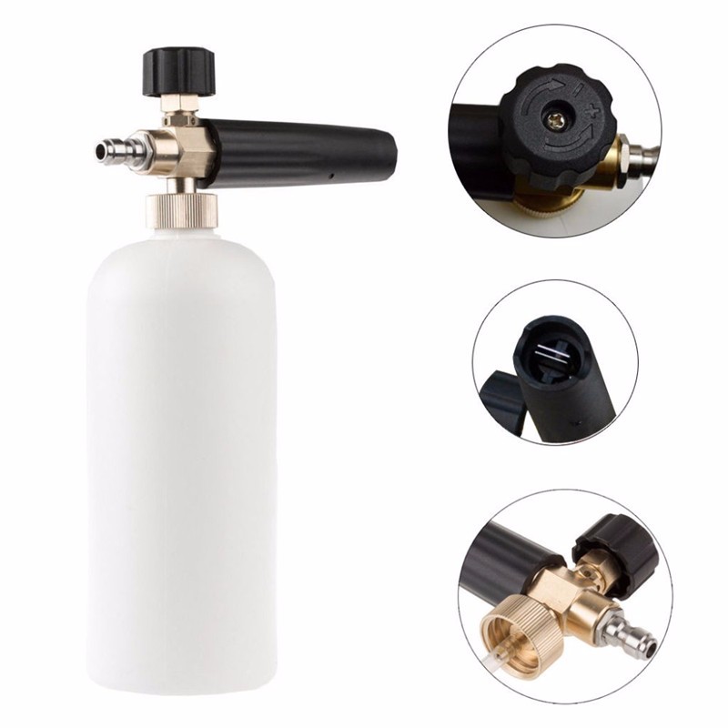 Auto Hochdruck Waschmaschine Schneeschaum Lanze /Waffe mit 1l Flasche /1l Schneeschaum Lanze