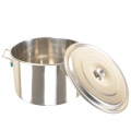 Commercial stainless steel stock pot for induction