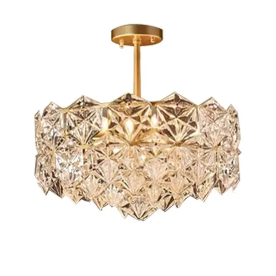 INSHINE Fashion Gold Crystal Aesthetically Pendant Light