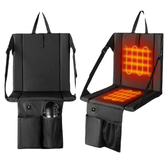 Graphene Waterproof USB Heated Seat Cushion for Outdoor Camping and Stadium Bleachers