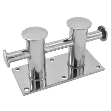 Large Stock Marine Grade Stainless Steel Double Yacht Deck Boat Cross Dock Bollard