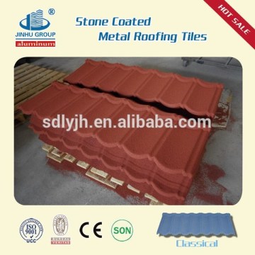 1340*420mm JINHU terrabella classic stone coated metal roof tile in Guyana