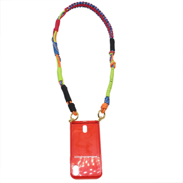 Personnalisé Handmade Macrame Knots Chain Paracord Phone Phone Noug Strap - Cadeau