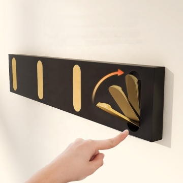 Black Gold Nordic Wall-Mounted Metal Robe Hook