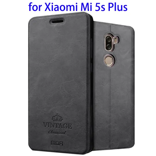 NEW Arrival Leather Case for Xiaomi Mi5s Plus Case with Wake-up Function