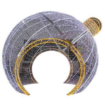 DMX Christmas Entrance Lights: 3D Arch Ball Motif Outdoor Decoration Hot Sale