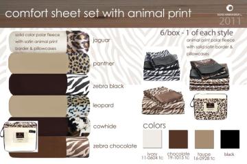 Comfort Sheet Set With Animal Print