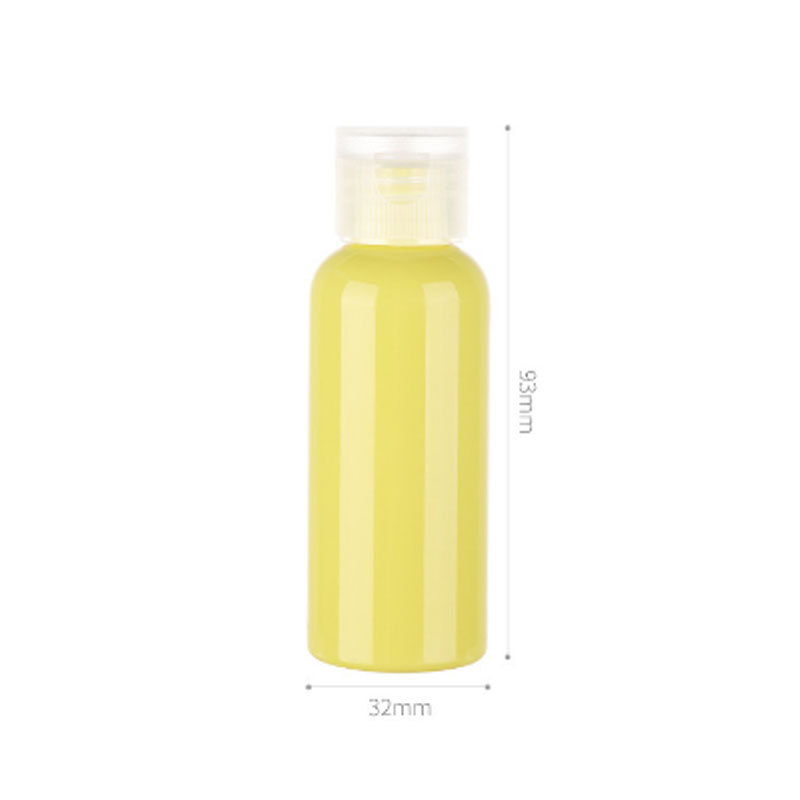 MOQ MOQ Wholesale 30ml 50ml 60 ml Couleurs de macaron orange Plastique vide en plastique à main