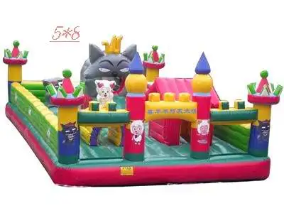 mushroom inflatable castle new desig outdoor commercial jumping inflatable castle with slide