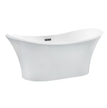 Freestanding acrylic Jacuzzi Integrated oval bathtub