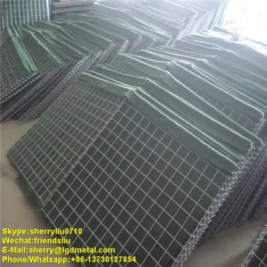 galvanized gabion box / 3*1*1 8*10 mesh size gabion box price direct factory------GBSL027
