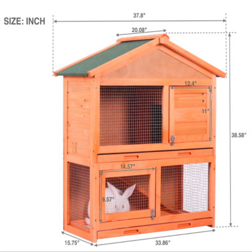 Wooden Animal House Wooden Chicken Coop Small Animal House Outdoor Cage Supplier