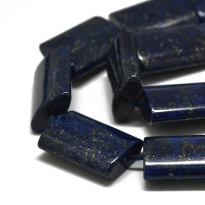 Pandahall 20mm Rectangle Natural Lapis Lazuli Beads: Unique Gemstone Jewelry Components