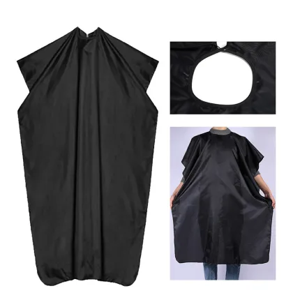 Professional Black Haircut Shawl Hairdressing Cape
