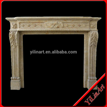Indoor Used Freestanding Cheap Stone Marble Fireplace Mantel