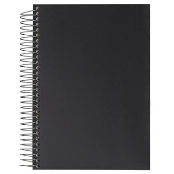 College Ruled 1 Subject Office Supply Spiral Black Notebook for School Notepads