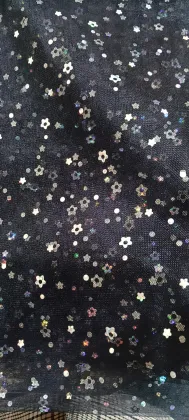 100% NYLON FABRIC MESH EMBROIDERED PIECE FABRIC