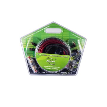 cheap high quality 6 gauge amplifier kit , transpanrent insurance and power cable for car spekaer