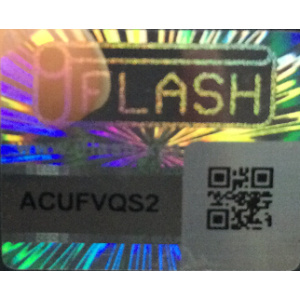 QR Code Holographic Security Label Sticker