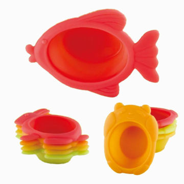 Cute kid's silicone fish bowl
