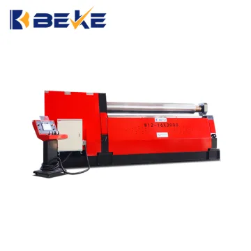 Hydraulic CNC Plate Rolling Machine with 4 Rollers for Metal Processing - W12-16x2000