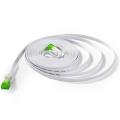 Cable de red plano Cat6 con color verde RJ45