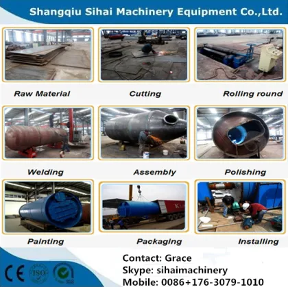 10 tons waste tire pyrolysis plant by Sihai