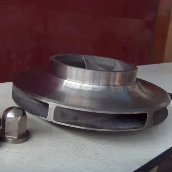 Ti impeller and cap used-in Sewage watertreatment system