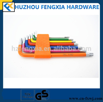 FX04034 High Quality Colorful Torx CR-V Hex Key Wrench Set