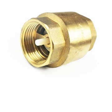 Spring Type Brass Check Valve with Plastic Disc: 1/2 to 4 Inch Sizes