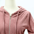 Pink Long Sleeve Knit Casual Jacket