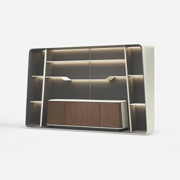 Modern Wooden File Cabinet for Office Book Storage