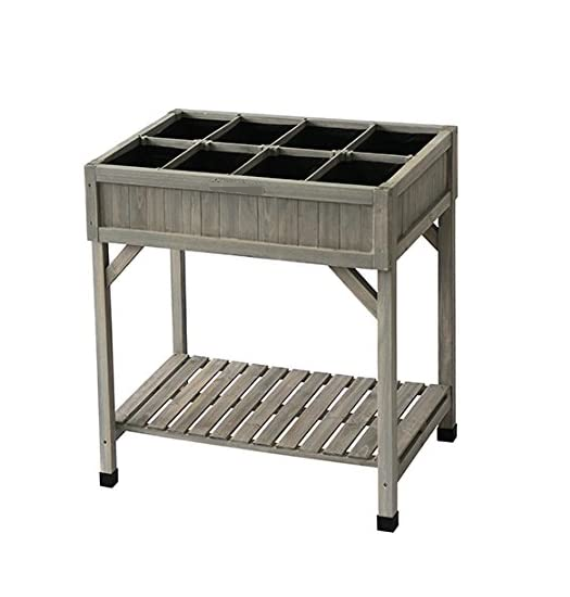 Planter 8 Pocket Garden Grey.