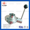 Stainless Steel Sanitary Heavy Type Welded Butterfly Valve