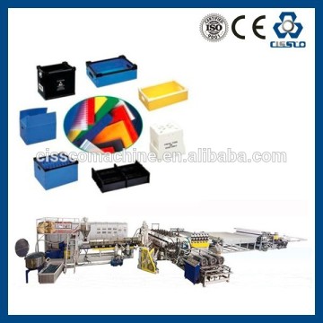 COLORFUL MULTILAYER PP CORRUGATED SHEET EXTRUSION LINE, POLYPROPYLENE CORRUGATED PROFILE SHEET EXTRUSION LINE