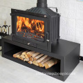 Classic Modern Cast Iron Wood Pellet Fireplace for Home Use