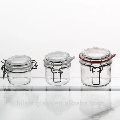 200ml foie gras glass jar with food grade silicon