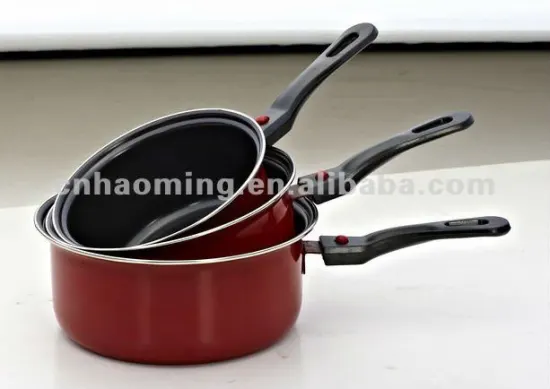 3 pcs non-stick cooking\milk pan cookware sets
