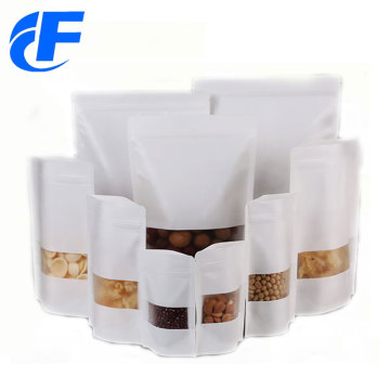 Popular high quality kraft paper stand up bag