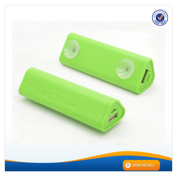 AWC626 For iphone 6 with smart charger suction cup triangular prism shape for mobile phone 2000 2600mah mobile power bank
