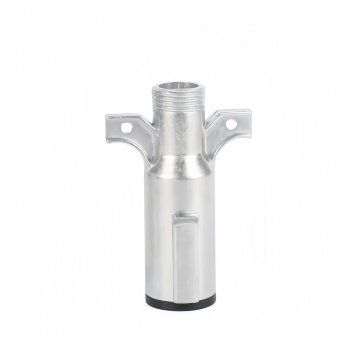 High-Quality 7 Way Trailer Connector Coil Seat 7 Pin Plug Socket Zinc Metal Socket
