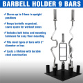 Rak penyimpanan menegak pemegang barbell untuk bar Olimpik