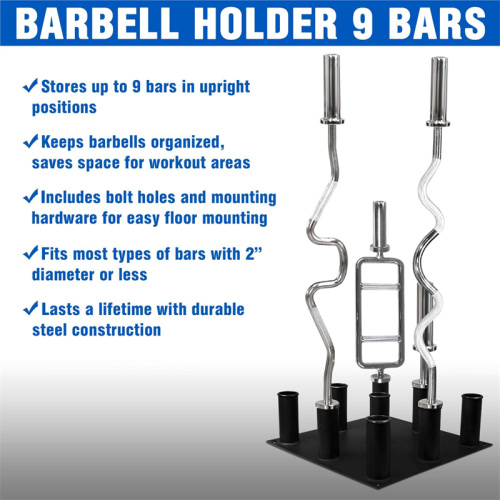 Barbell Holder Vertical Storage Rack for Olympic Bar