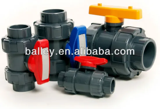 PVC Union Ball Valve with socket ends / threaded ends;Good quality!!