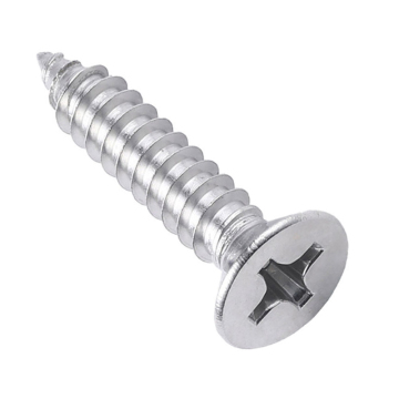 Stainless Steel Cross Countersunk Tapping Screw with DIN Standard Inch & Metric Measurement System