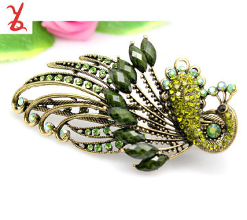 wholesale jewelry trade peacock beak clip bohemian retro hairpin headdress Phoenix hair clip