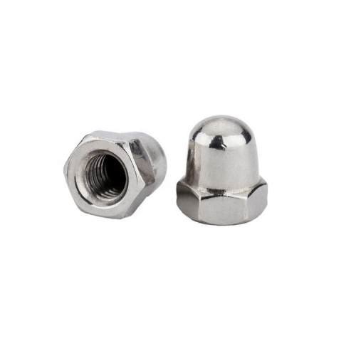 Metric hex domed cap nuts