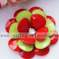 54MM Two Tone Color Acrylic Plastic Beaded Artificial Flower