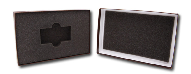 Paper boxes with foam insert